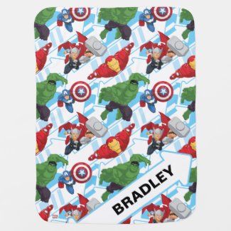 Avengers Character Action Kids Pattern Stroller Blanket