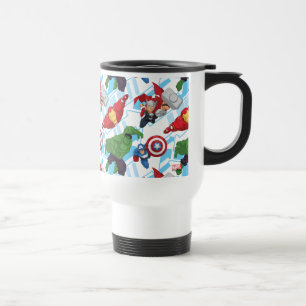 Avengers Character Action Kids Pattern Travel Mug
