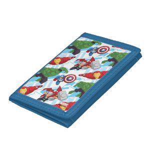 Avengers Character Action Kids Pattern Trifold Wallet