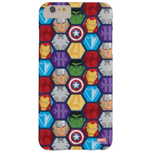 Avengers Character Faces  Logos Badge Barely There iPhone 6 Plus Case