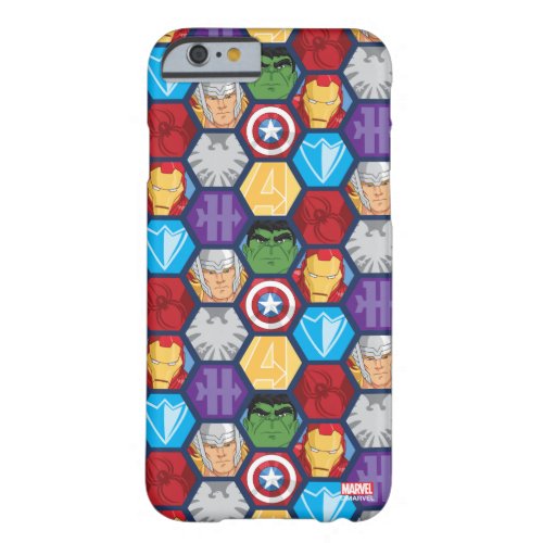 Avengers Character Faces  Logos Badge Barely There iPhone 6 Case
