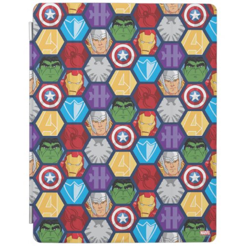 Avengers Character Faces  Logos Badge iPad Smart Cover