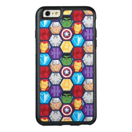 Avengers Character Faces  Logos Badge OtterBox iPhone 66s Plus Case