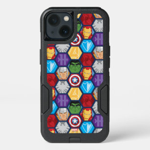 Avengers Character Faces & Logos Badge iPhone 13 Case