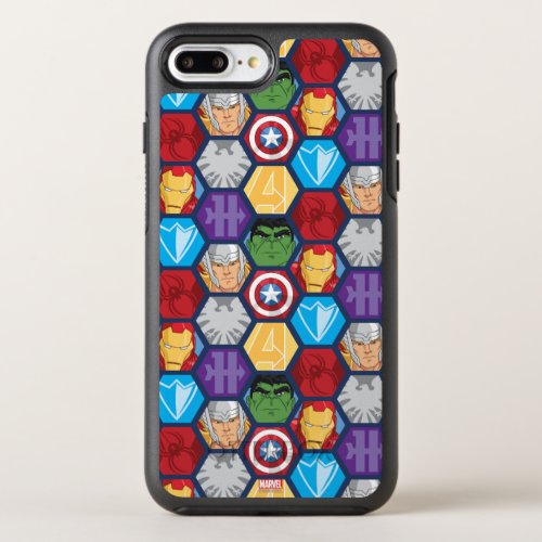 Avengers Character Faces  Logos Badge OtterBox Symmetry iPhone 8 Plus7 Plus Case