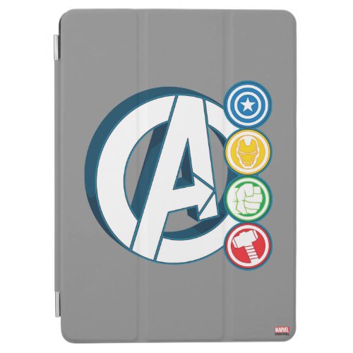 Avengers Character Logos iPad Air Cover