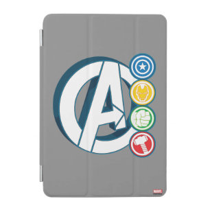 Avengers Character Logos iPad Mini Cover