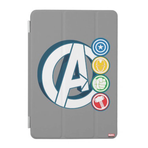 Avengers Character Logos iPad Mini Cover