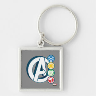 Avengers Character Logos Keychain