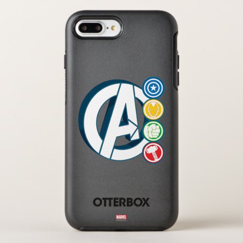 Avengers Character Logos OtterBox Symmetry iPhone 8 Plus7 Plus Case