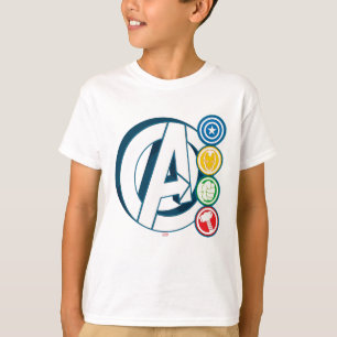 Avengers Character Logos T-Shirt