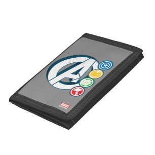 Avengers Character Logos Tri-fold Wallet