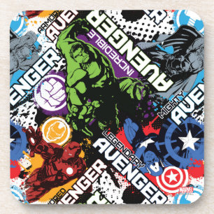 Avengers Character Pattern Beverage Coaster