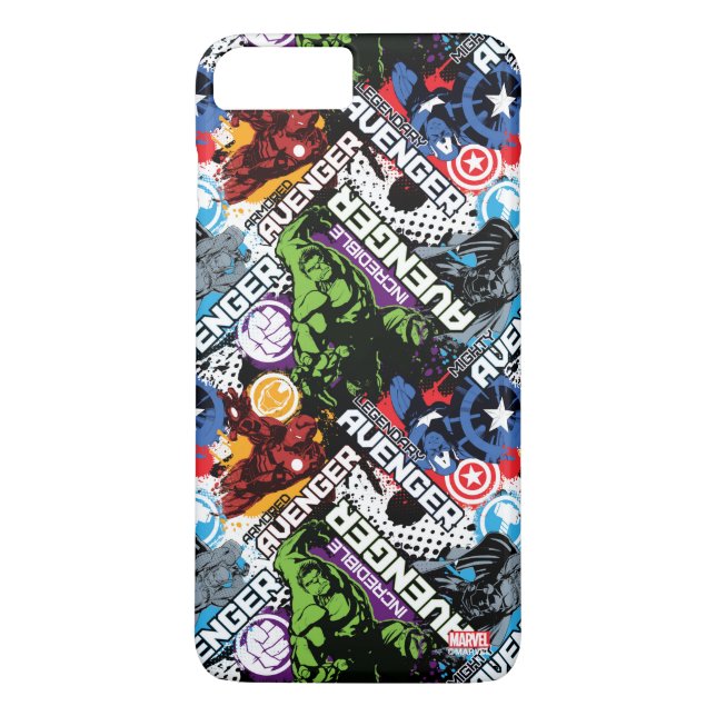 Avengers Character Pattern Case-Mate iPhone Case (Back)