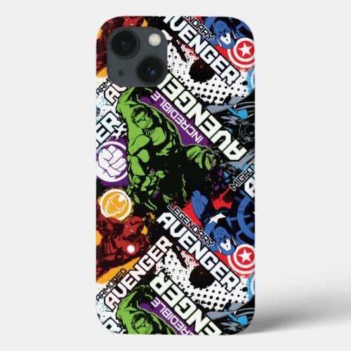 Avengers Character Pattern iPhone 13 Case