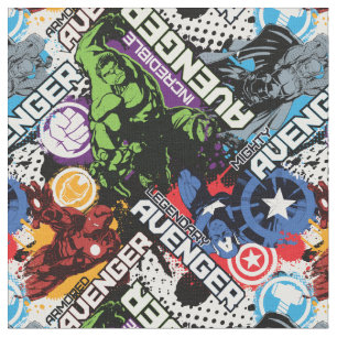 Avengers Character Pattern Fabric