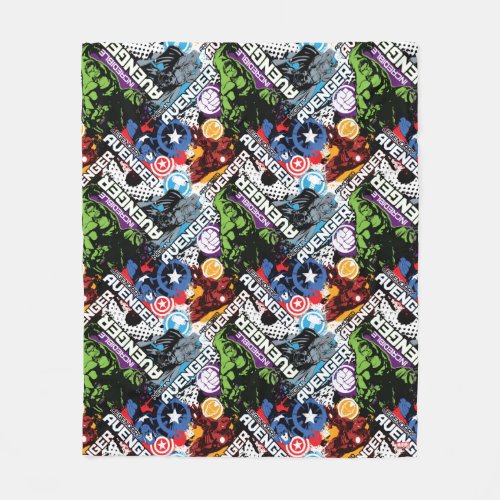 Avengers Character Pattern Fleece Blanket