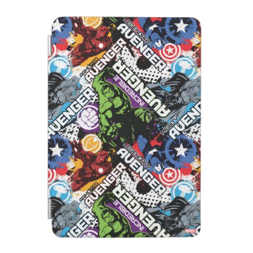 Avengers Character Pattern iPad Mini Cover