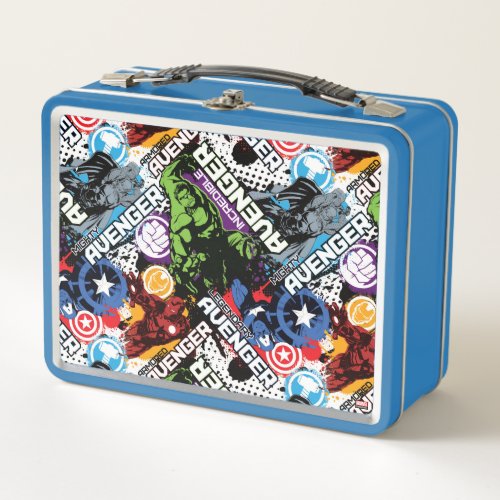 Avengers Character Pattern Metal Lunch Box