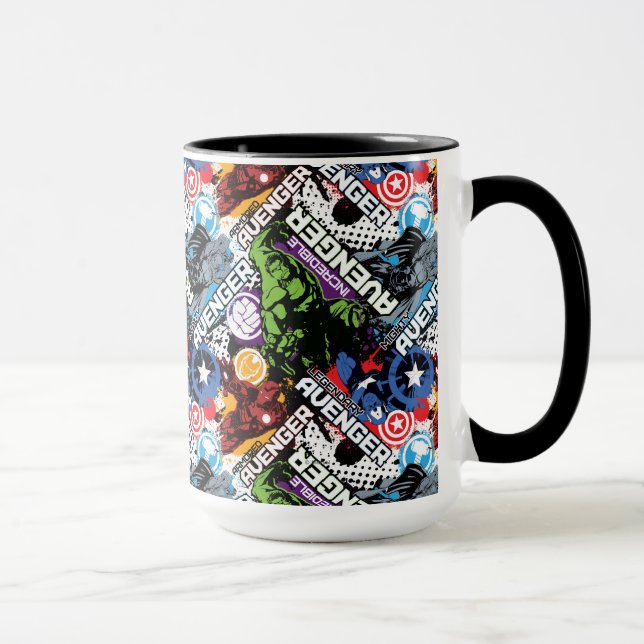 Avengers Character Pattern Mug (Right)