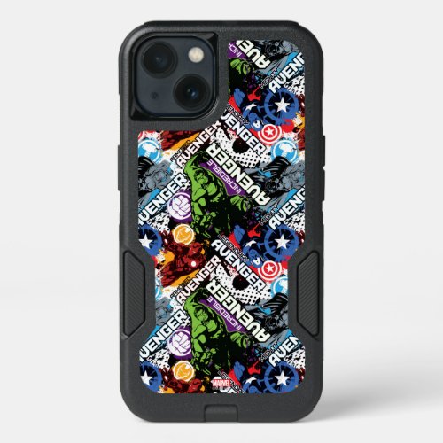 Avengers Character Pattern iPhone 13 Case