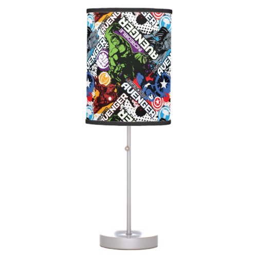 Avengers Character Pattern Table Lamp