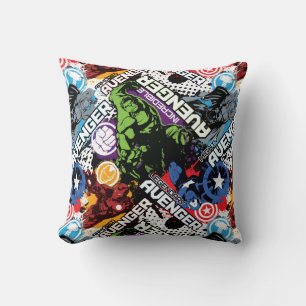 Avengers Character Pattern Throw Pillow