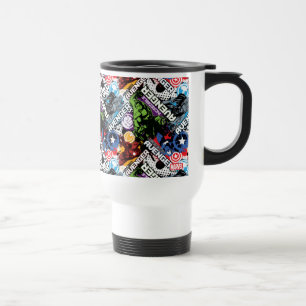 Avengers Character Pattern Travel Mug