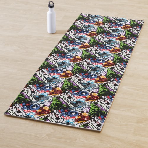 Avengers Character Pattern Yoga Mat