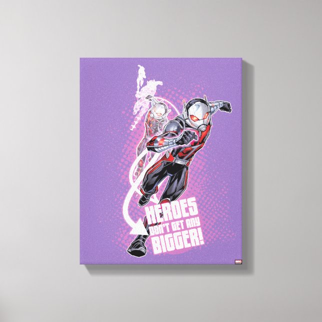 Avengers Classics | Ant-Man Halftone Text Graphic Canvas Print (Front)