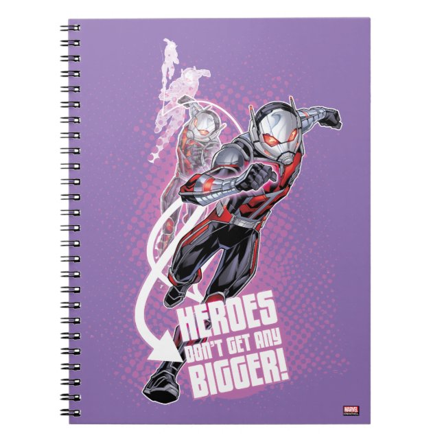 Avengers Classics | Ant-Man Halftone Text Graphic Notebook (Front)