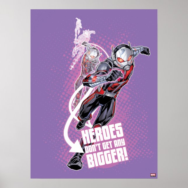 Avengers Classics | Ant-Man Halftone Text Graphic Poster (Front)