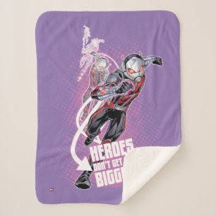 Avengers Classics   Ant-Man Halftone Text Graphic Sherpa Blanket
