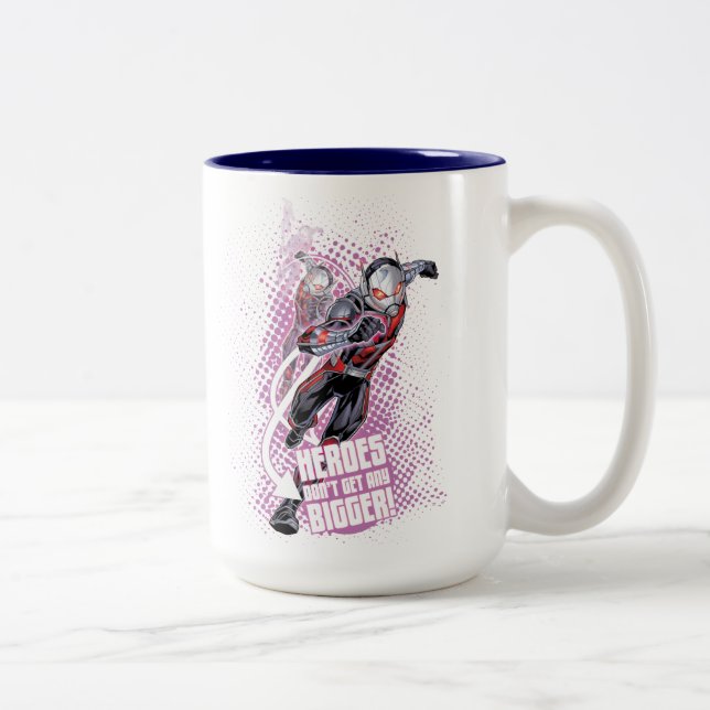 Avengers Classics | Ant-Man Halftone Text Graphic Two-Tone Coffee Mug (Right)