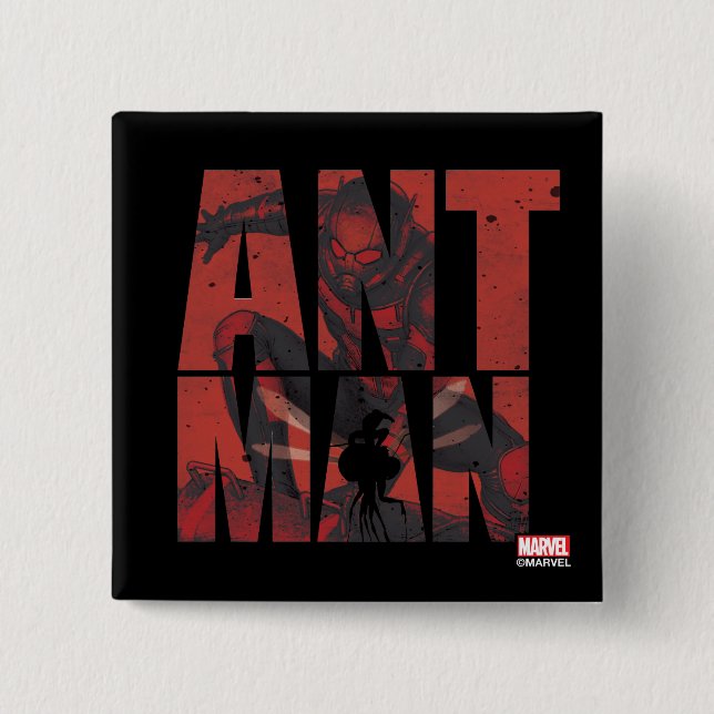 Avengers Classics | Ant-Man Name Graphic Button (Front)
