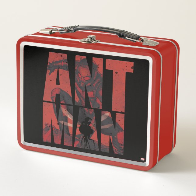 Avengers Classics | Ant-Man Name Graphic Metal Lunch Box (Front)