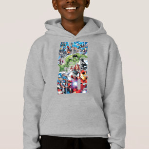 Avengers Classics Avengers Assemble Into Action Hoodie
