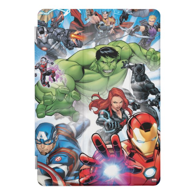 Avengers Classics | Avengers Assemble Into Action iPad Pro Cover (Front)