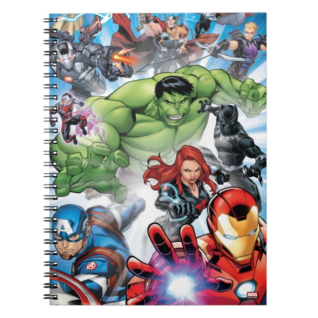Avengers Classics | Avengers Assemble Into Action Notebook (Front)