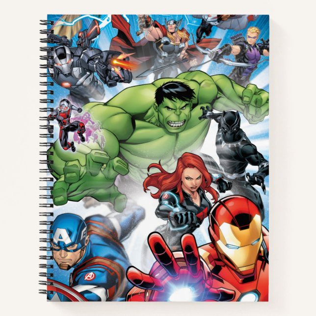Avengers Classics | Avengers Assemble Into Action Notebook (Front)