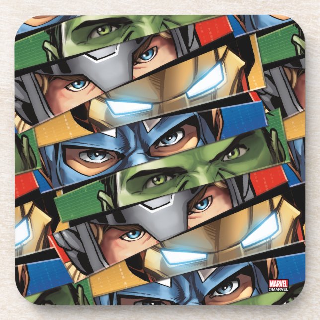 Avengers Classics | Avengers Glare Closeup Beverage Coaster (Front)