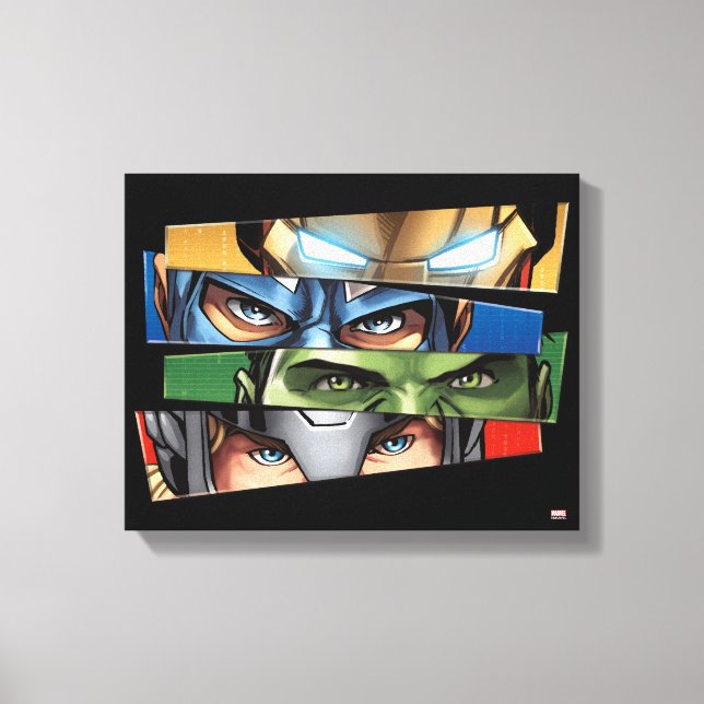 Avengers Classics | Avengers Glare Closeup Canvas Print (Front)