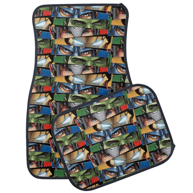 Avengers Classics | Avengers Glare Closeup Car Floor Mat (Set)