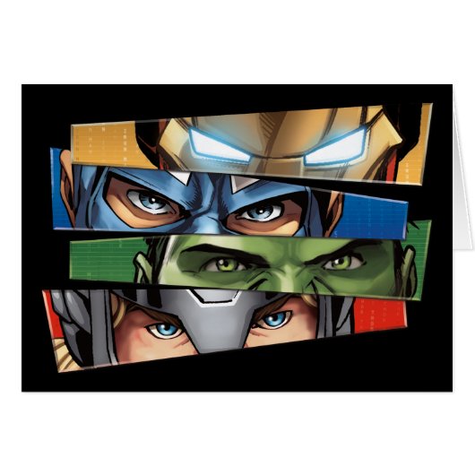 Avengers Classics | Avengers Glare Closeup Cards (Front Horizontal)