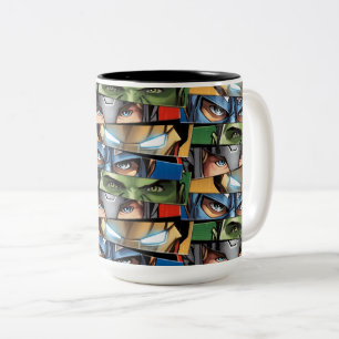 Avengers Classics   Avengers Glare Closeup Two-Tone Coffee Mug
