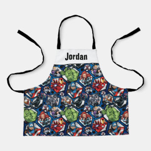 Avengers Classics Avengers Hexagonal Pattern Apron