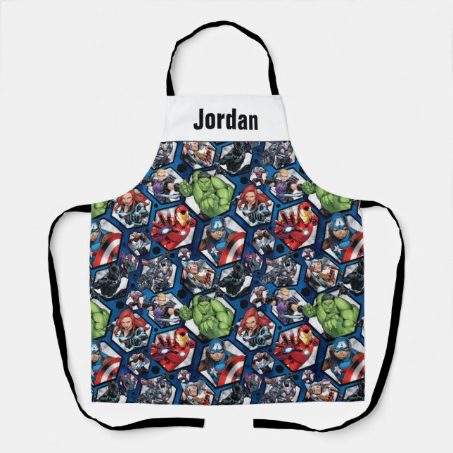 Avengers Classics | Avengers Hexagonal Pattern Apron (Front)