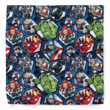 Avengers Classics | Avengers Hexagonal Pattern Fabric | Zazzle.com