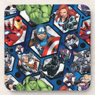 Avengers Classics Avengers Hexagonal Pattern Beverage Coaster