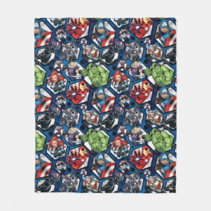 Avengers Classics   Avengers Hexagonal Pattern Fleece Blanket
